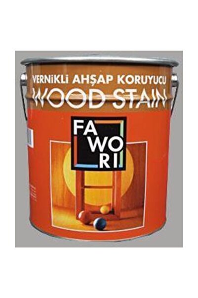 Fawori Wood Stain Vernikli Ahşap Koruyucu 12 Lt Şeffaf