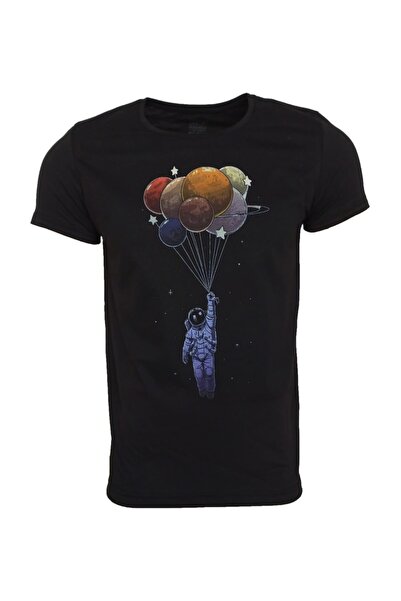 Raf Coll Unisex crna Štampano T-shirt