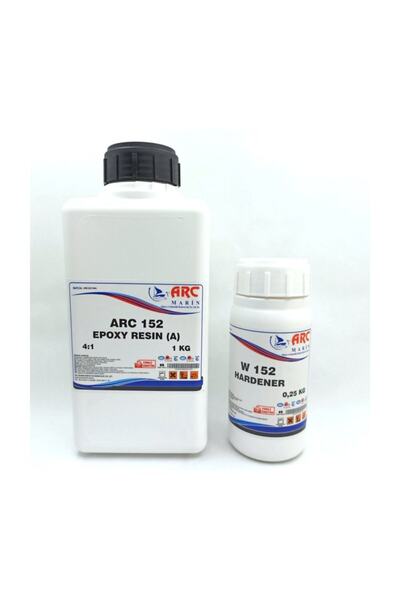 Arc ARC152 EPOKSİ AHŞAP VE ELYAF LAMİNASYON REÇİNE1,25 KG SET