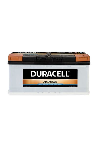 Duracell Advenced 100 Ah. Alçak Kutu Akü - Da100