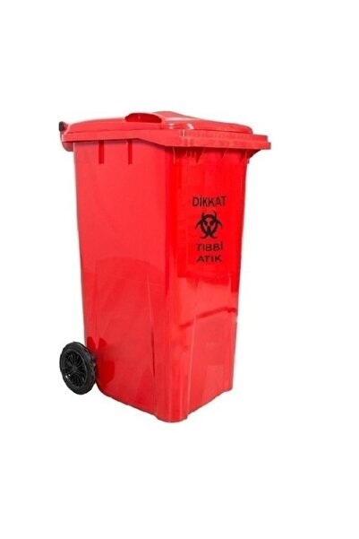 Safell Plastik Tıbbi Atık Çöp Konteyneri - 120 Litre Konteyner - A+ Isıya Kar...