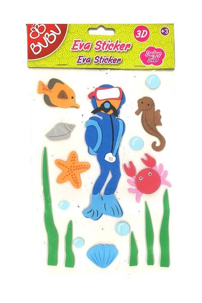 Bubu 3d Eva Sticker Professions Diver St0049