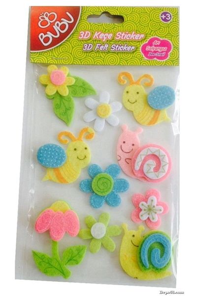 Bubu 3D Felt Sticker Bee Snail