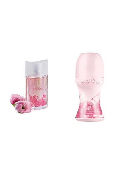 AVON Soft Musk Edt - 50 Ml + Soft Musk Antiperspirant Roll-on Deodorant