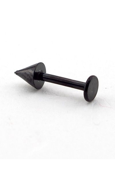Solfera Pointed Tip Body Piercing 13 Mm Black Color Chin P342