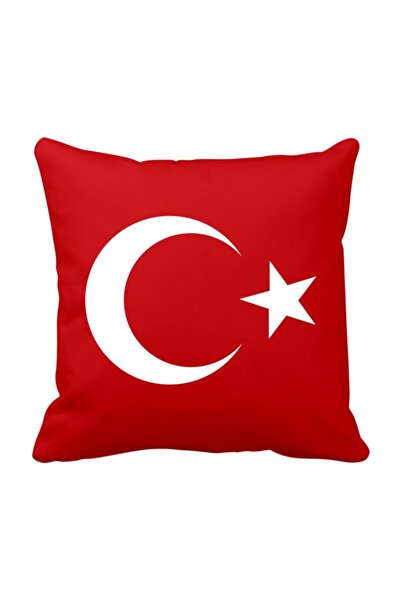 Turkey Türkiye Bayrak Futbol Taraftar Saten Yastık