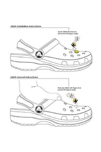 Croci Jibbitz E-1 - 12 Pieces Crocs Slipper Ornaments