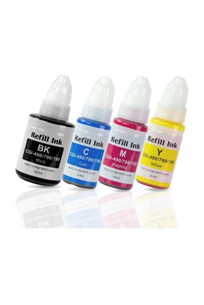 Canon MUADİL Premium® Gı490 Uyumlu 4 Renk Mürekkep Seti