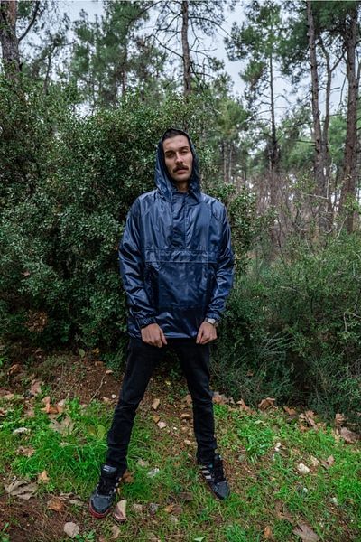 gothamvibes Ανδρικό αδιάβροχο Navy Blue