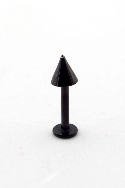 Solfera Pointed Tip Body Piercing 13 Mm Black Color Chin P342