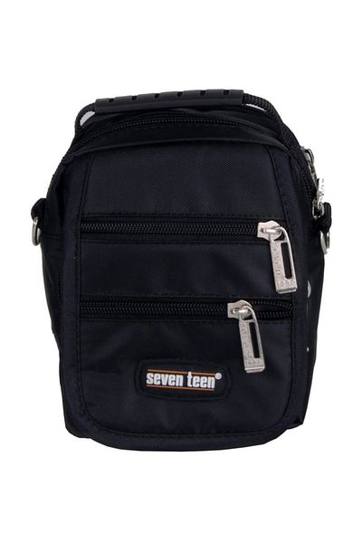 SEVENTEEN Τσάντα χιαστί Seven Teen Men's Black 2443