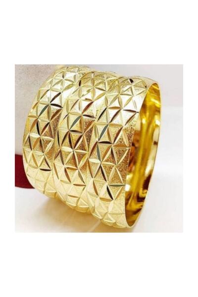 AVMmarketim Üçgen Model 6.4 Cm Altın Kaplama Bilezik 05