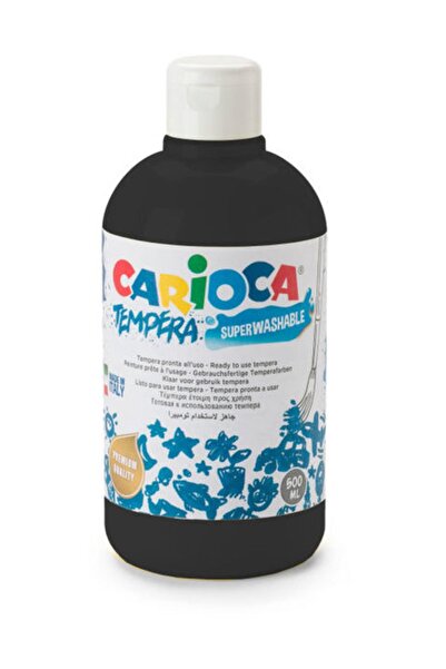 carioca Tempera Yıkanabilir Poster Boya 500 Ml. Siyah