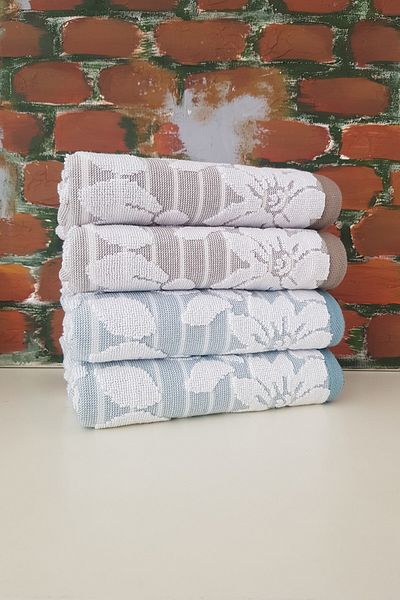 Özdilek Mint Beige Terra 4-Piece Towel Set