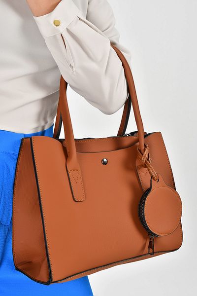 Bagzone Tan Γυναικεία Μίνι Τσάντα Πορτοφόλι 10VA2056