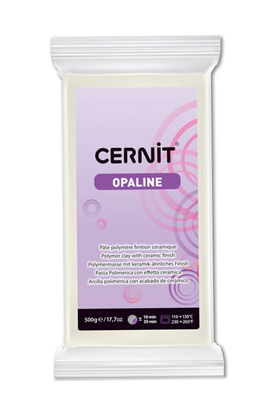 Cernit Opaline Polymer Clay 500g 010 White