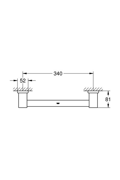 Grohe Essentials Cube Bath Handle -40514001