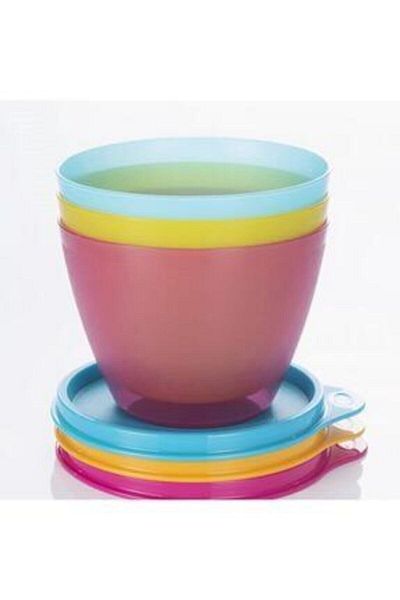 Tupperware 400 ml Colorful Refrigerator Storage Container - Set of 3