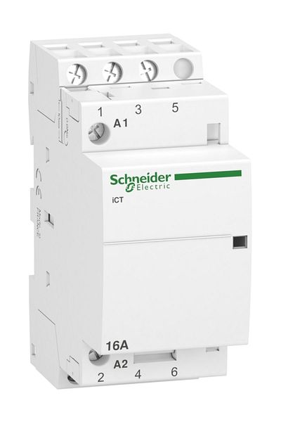Schneider Electric Schneider A9c22813, 16amp, 3na, Silent Contactor, 220-240vac