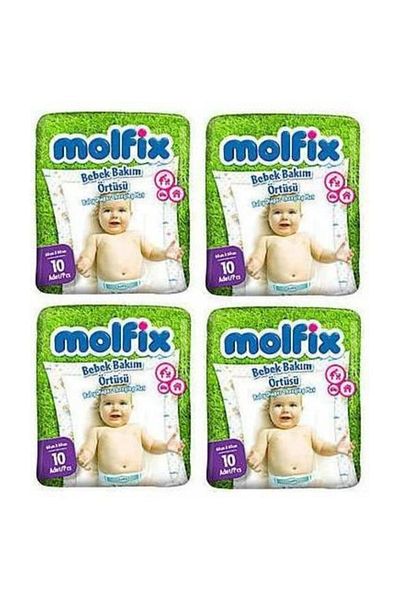 Molfix Diaper Changing Diaper Baby Care Cover 10x4 40 Pieces