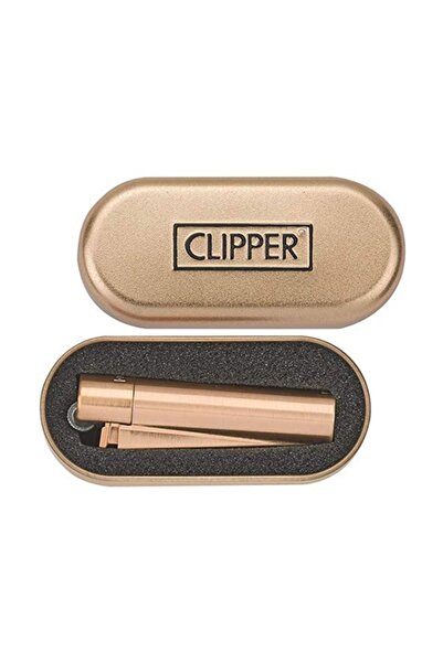 Genel Markalar Clipper Kutulu Metal Çakmak Gold