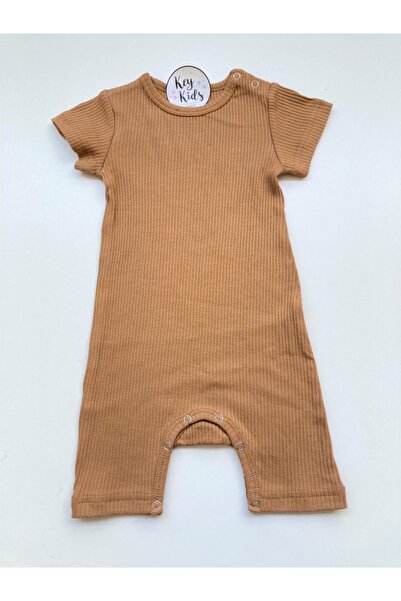 KEY KIDS Bebk Corded Romper Jumpsuit Brown 9-12 Months