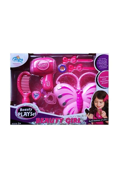 Can Toys 9 Pieces Beauty Kit - Hair Dryer Bag & Scrunchy Ring Comb