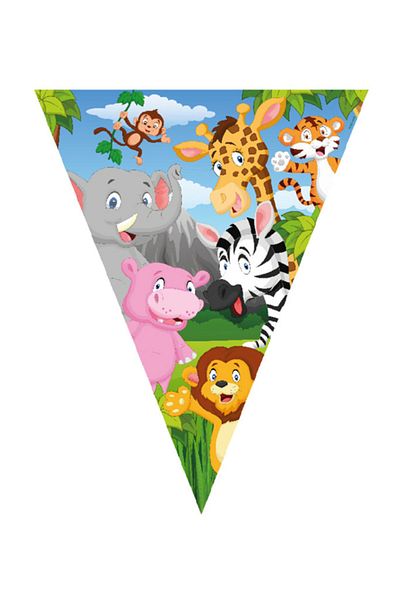 Kazanabil Safari Themed Triangle Pennant Flag