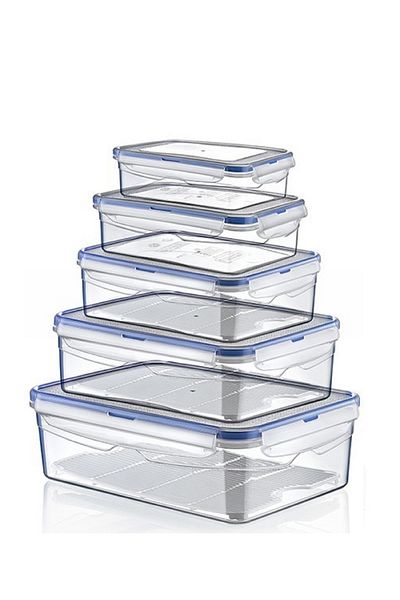 HOBBY LİFE 5-Piece Rectangular Leak-Proof Storage Container 2016ST023123228553949
