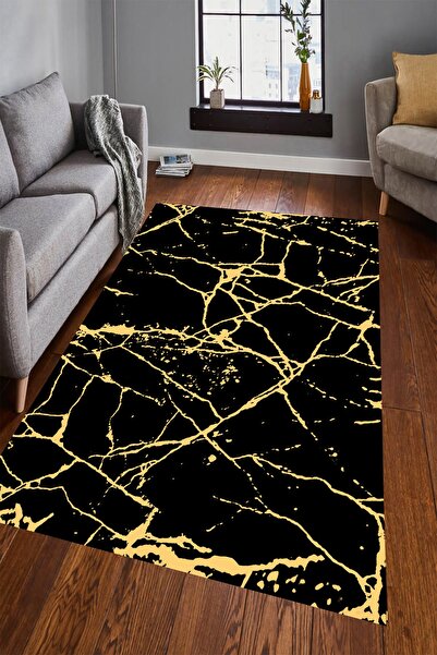 Resmiro Çatlak Mermer Desenli Dijital Baskılı Halı