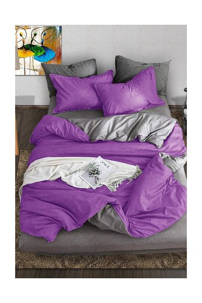 Always Fashion Deluxe Βαμβακερό Σετ Παπλωματοθήκη Ζευγάρι Φυσικό Βαμβάκι