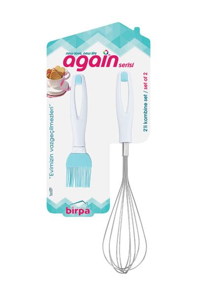 Cosiness Again Büyük Silikon Yumurta Fırçası &no 2 Çırpıcı Seti