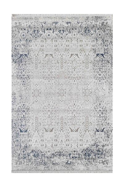 Royal Halı Hermes He37l Akrilik Lacivert Gri Beyaz Salon Halısı