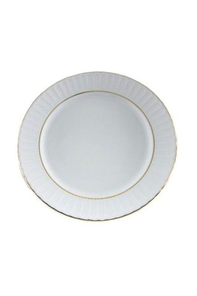 Güral Porselen Gilded Pit Dinner Plate 17 Cm 12 Pieces