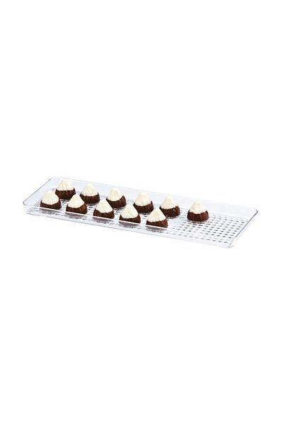 Zicco Chocolate Display Tray, Polycarbonate, 10x30 Cm