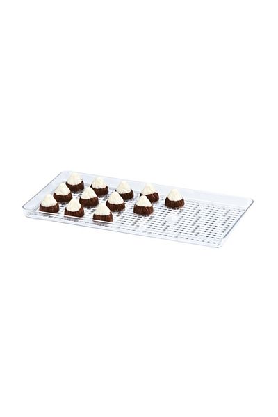 Zicco Chocolate Display Tray, Polycarbonate, 15x30 Cm