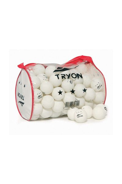 TRYON MTT-065 100 Pcs 1 Star Table Tennis Ball White