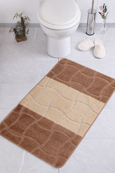 Confetti Sarıyer 50X80 Milk Coffee Bath Rug