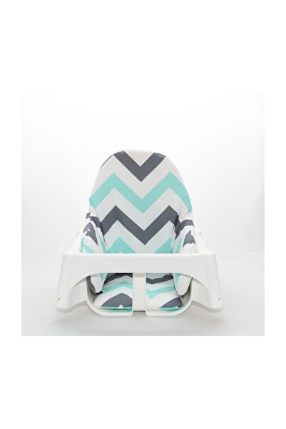 Dear Deer Love Μαξιλάρι παιδικής καρέκλας με ζιγκ-ζαγκ μοτίβο μέντας