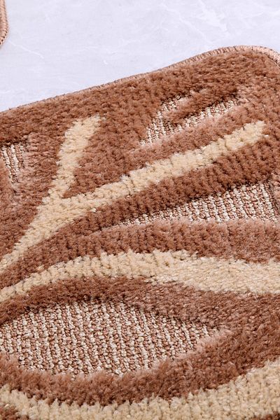 Confetti Lotus 60X100 Milk Coffee Bath Rug