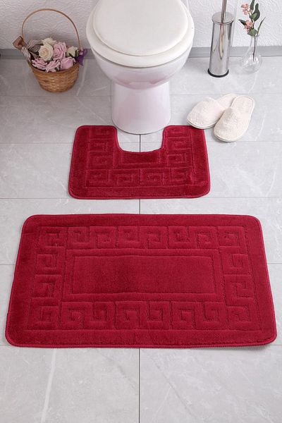 Confetti Ethnic 50x80 40x50 cm PS Claret Red Bath Rug