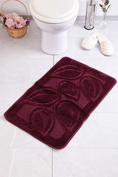 Confetti Flora 50X80 Eggplant Bath Rug