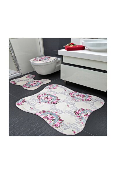 eGs Set de toaletă cu 3 bucăți, model fluture de producție internă, 50x60 și ...