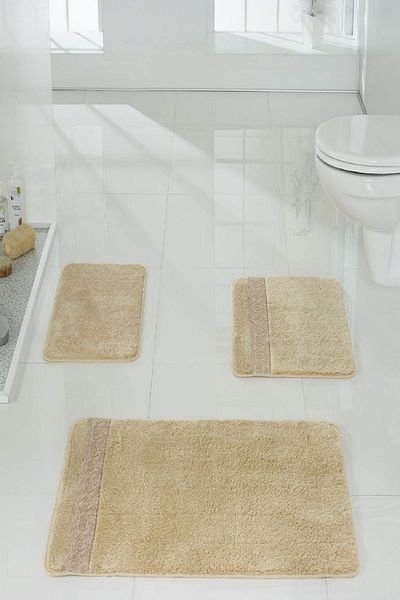 VONALDI HOME Belen Беж Маса Туфтинг 3-комплект за тоалетна