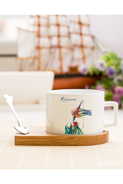 Hediyelen Ressam Çay Kahve Fincanı