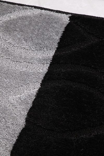 Confetti Black Erdek 60x100 Bath Rug