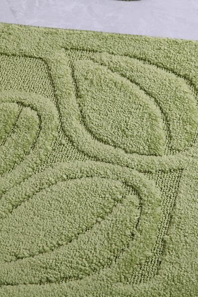 Confetti Flora 50x80 40x50 cm PS Green Bathroom Rug