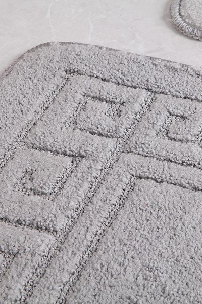 Confetti Ethnic 60X100 Platinum Bath Rug