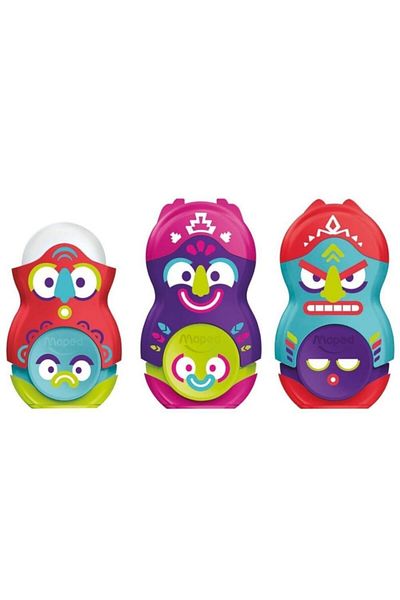 Maped Loopy Fancy Single Hole Pencil Sharpener with Eraser (Pack of 24)3154140491314