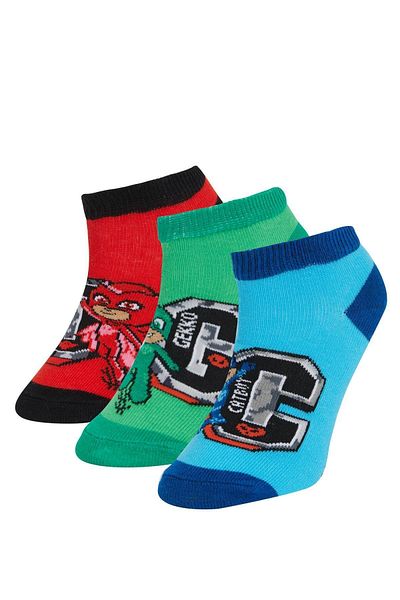 DeFacto Boy Red Pj Masks Лицензирани 3 пакета ботуши Чорапи